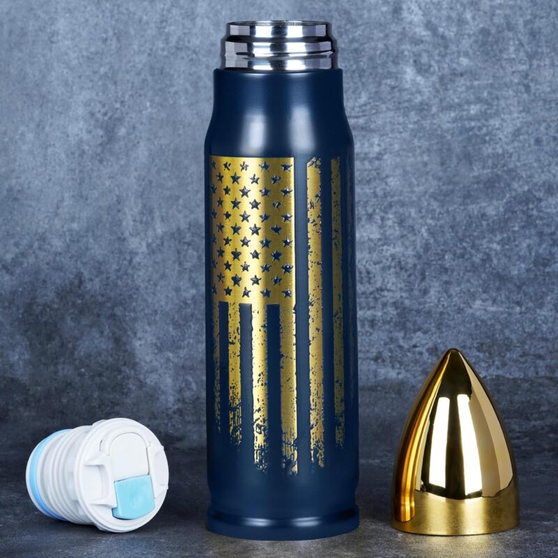 Funslive® USA Flag Bullet Tumbler Blue