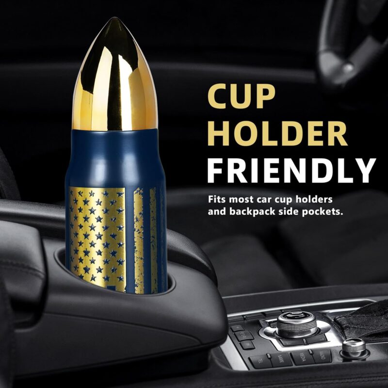 Funslive® USA Flag Bullet Tumbler Blue - Image 4