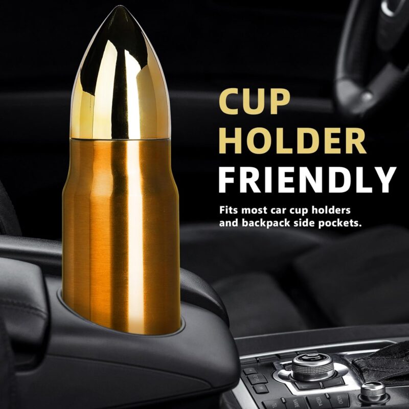 Funslive® 34oz Stainless Steel Bullet Tumbler Copper - Image 4