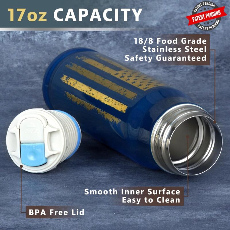 Funslive® USA Flag Bullet Tumbler Blue - Image 3