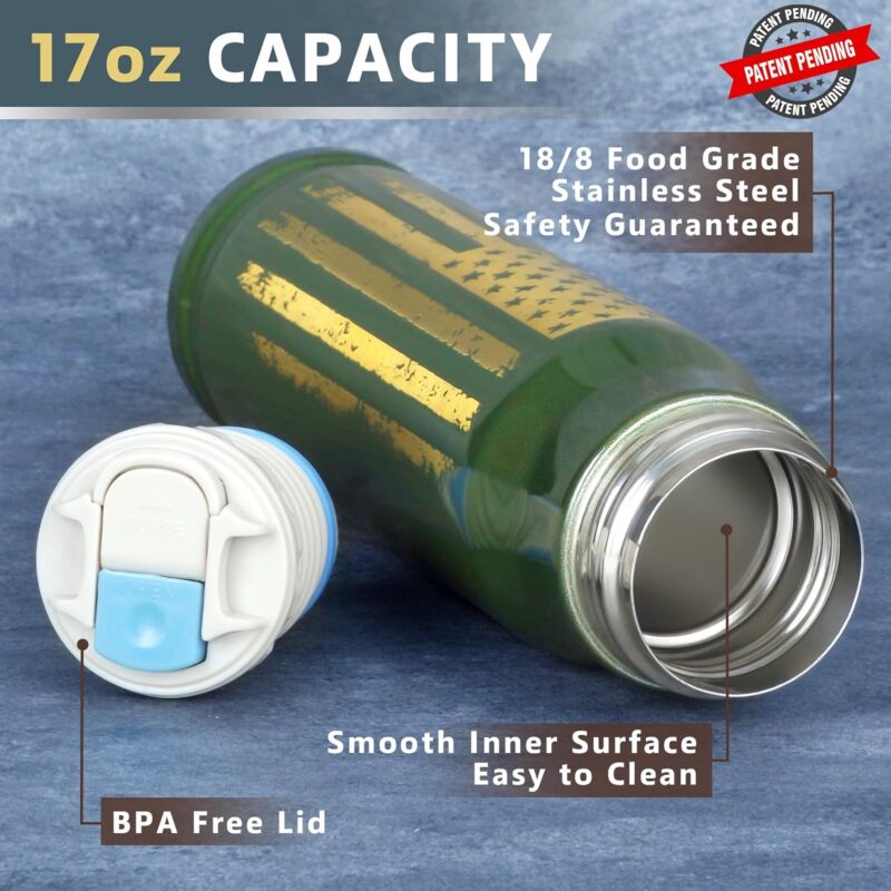 Funslive® USA Flag Bullet Tumbler Green - Image 6