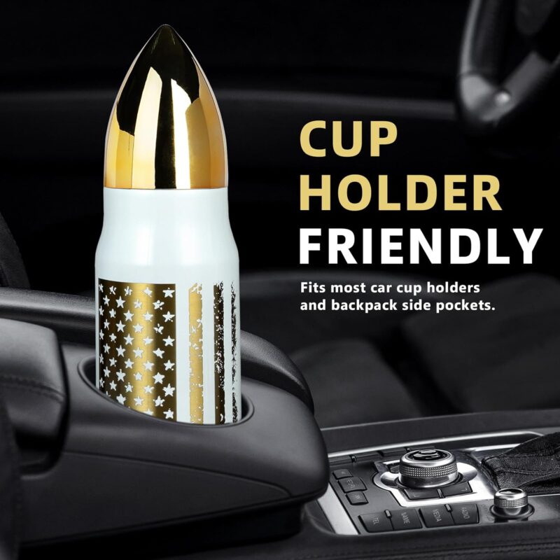 Funslive® USA Flag Bullet Tumbler White - Image 4