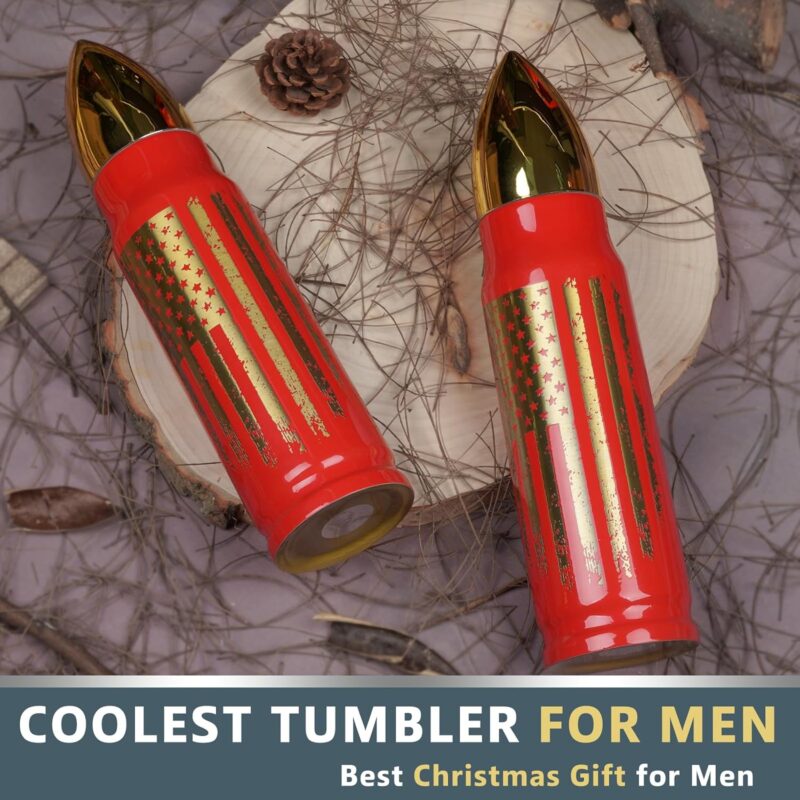 Funslive® USA Flag Bullet Tumbler Red - Image 6