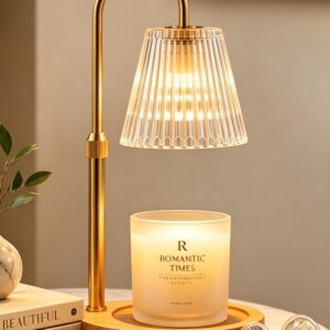 Candle Warmer Lamp with Timer and Dimmer, Height Adjustable Electric Wax Melt Burner for Large Jar Candles, Flameless Candle Lamp Warmer for Home Decor, New Home Birthday Gifts for Women Mum Daughter